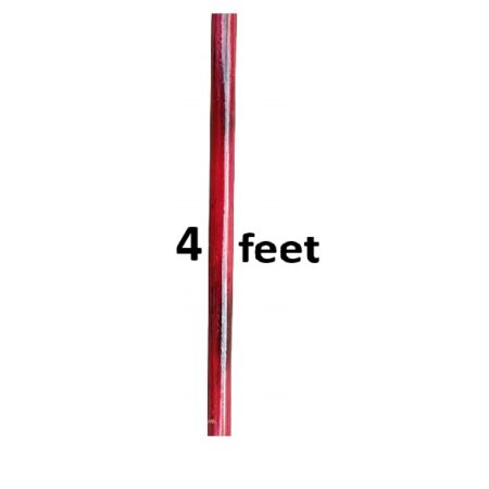 TryMe Silambam®  Silambam Rattan Wood Cane Stick, 4 feet, Red சிலம்பம் |കളരിപ്പയറ്റ് | ਗਾਟਕਾ | লাঠি হেলা | मर्दानी खेल | परी खांडा