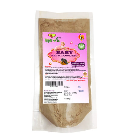 TryMe Herbs TM Herbal Baby Bath Powder Full Body Wash for Babies | Smooth Skin for Baby | Natural Body Wash for Baby | 100 Gram