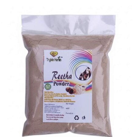 TryMe Herbs Reetha Powder for Face and Skin | Soapnut powder | 100% Pure and Natural, 100g.