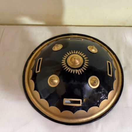 Traditional Decorative Shield (Kedayam) | Metal Warrior Shield Wall Décor | Cultural & Heritage Display Item | 2 feet (pack of 2)