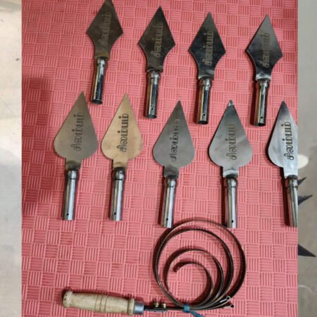 Traditional Vel Kambu Spear for Silambam & Kalaripayattu – Martial Arts Training Spear Head (6inch pack of 2)