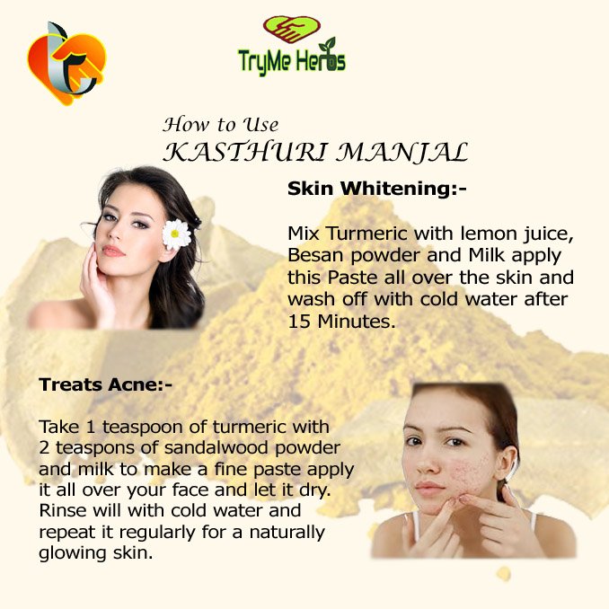 TryMe Herbs Wild Turmeric Powder (Kasturi Manjal) 100g | Curcuma Aromatica | Natural Herbal Face & Body Care Powder - Image 5