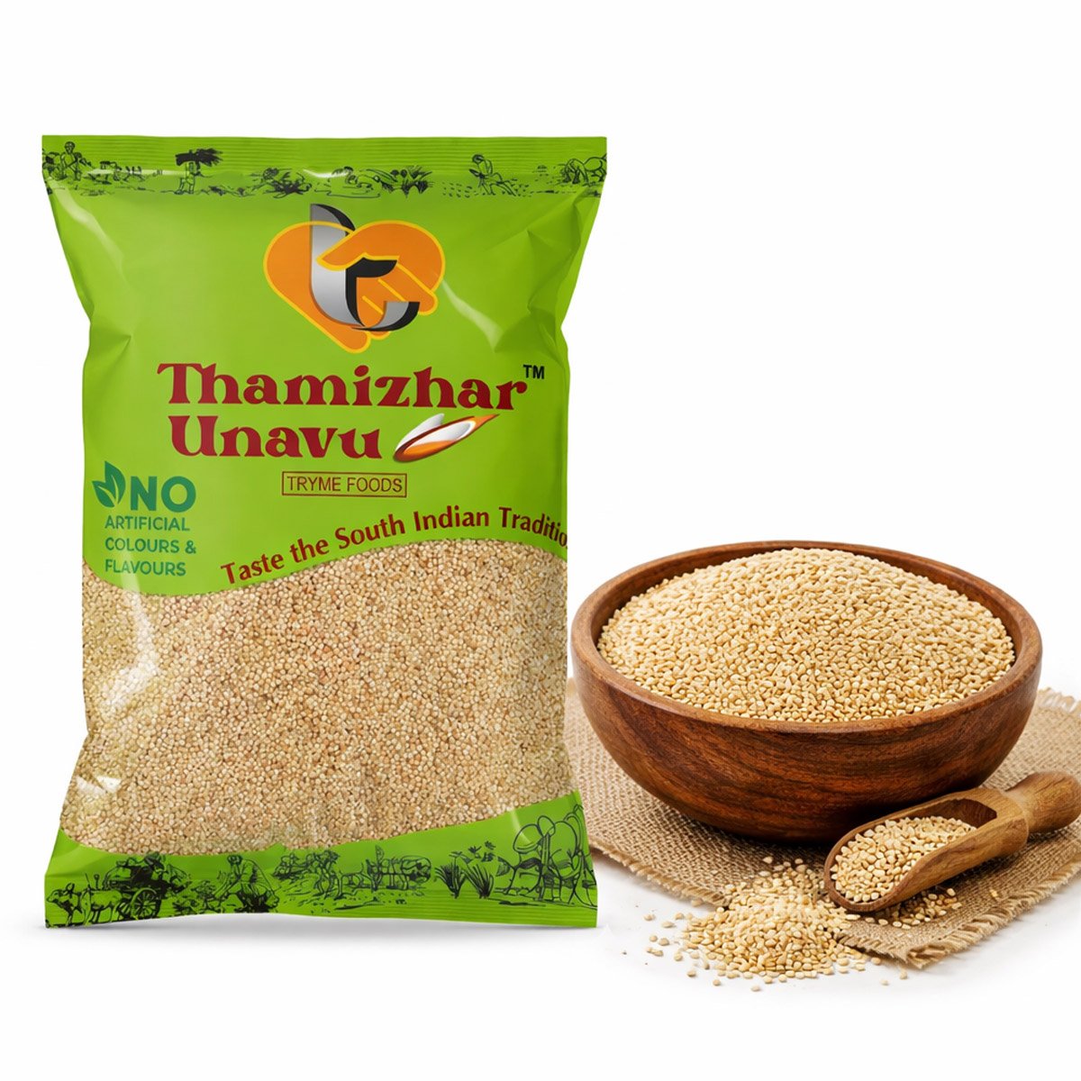 ThamizharUnavu Kuthirai Vaali (Barnyard Millet) 1kg | High Fibre Millet Rice | Traditional Millet