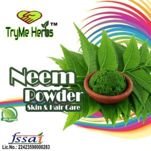 TryMe Herbs Neem Powder 100g | Natural Neem Leaf Powder for Face, Skin & Hair Care | Herbal Hair & Body Care