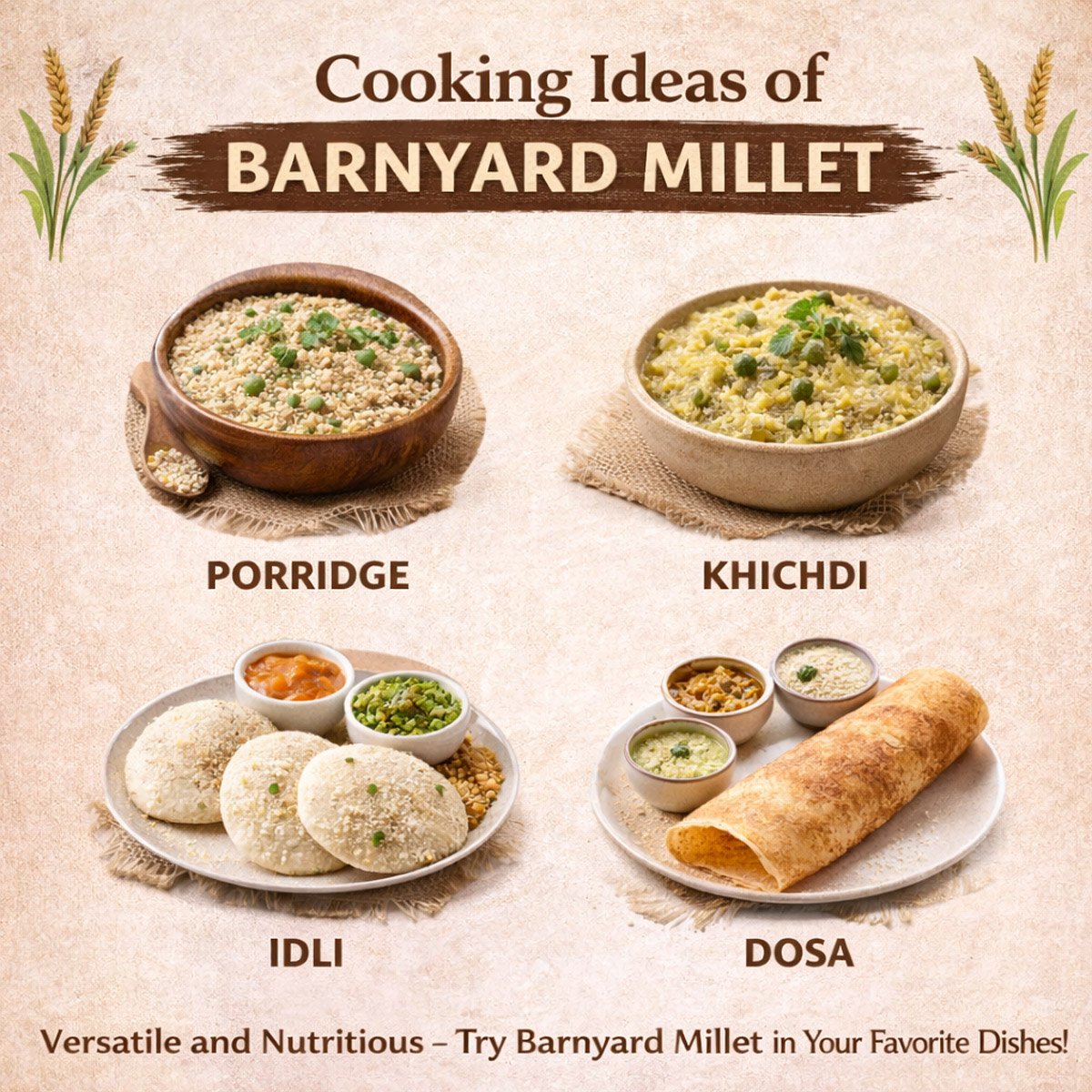 ThamizharUnavu Kuthirai Vaali (Barnyard Millet) 1kg | High Fibre Millet Rice | Traditional Millet - Image 5