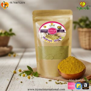 TryMe Herbs Kuliyal Powder 100g | 21-Herb Traditional Bath Powder | Nalangu Maavu | For Men & Women