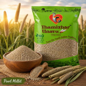 ThamizharUnavu™ Pearl Millet 1kg | Kambu | Bajra | Unpolished Traditional Millet Grain
